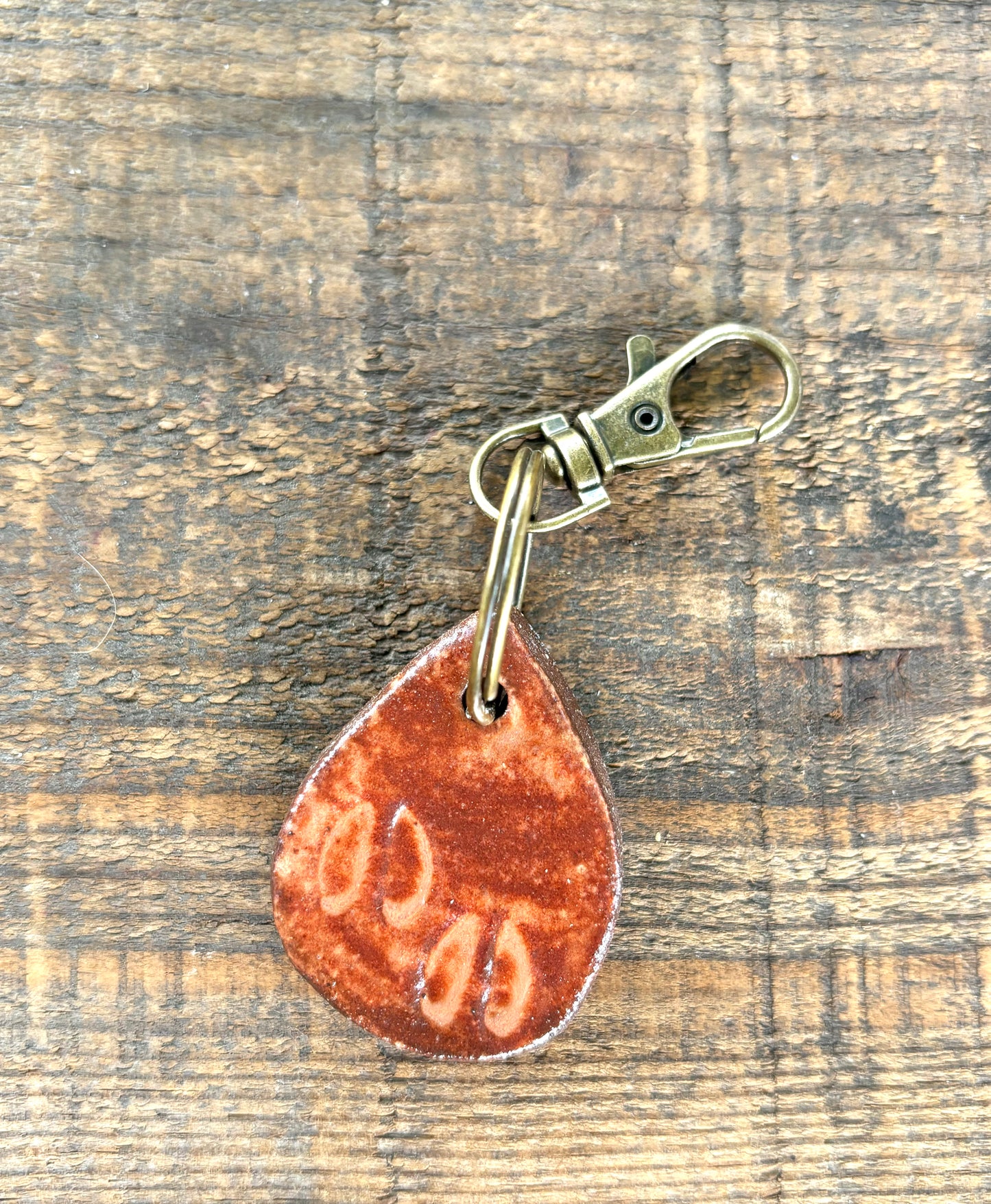 Buck Track Deer Print Bag Tag/ Keychain Bling