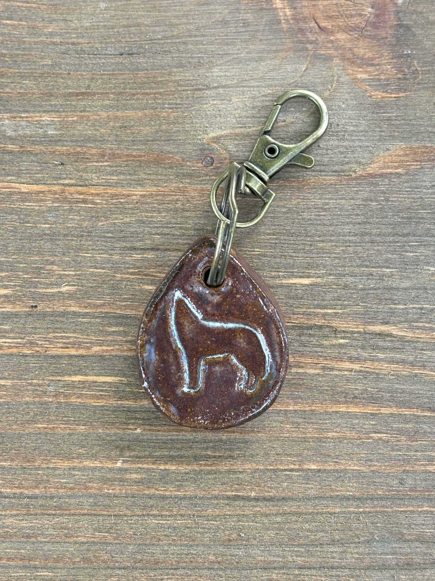 River Wolf Bag Tag/ Keychain Bling