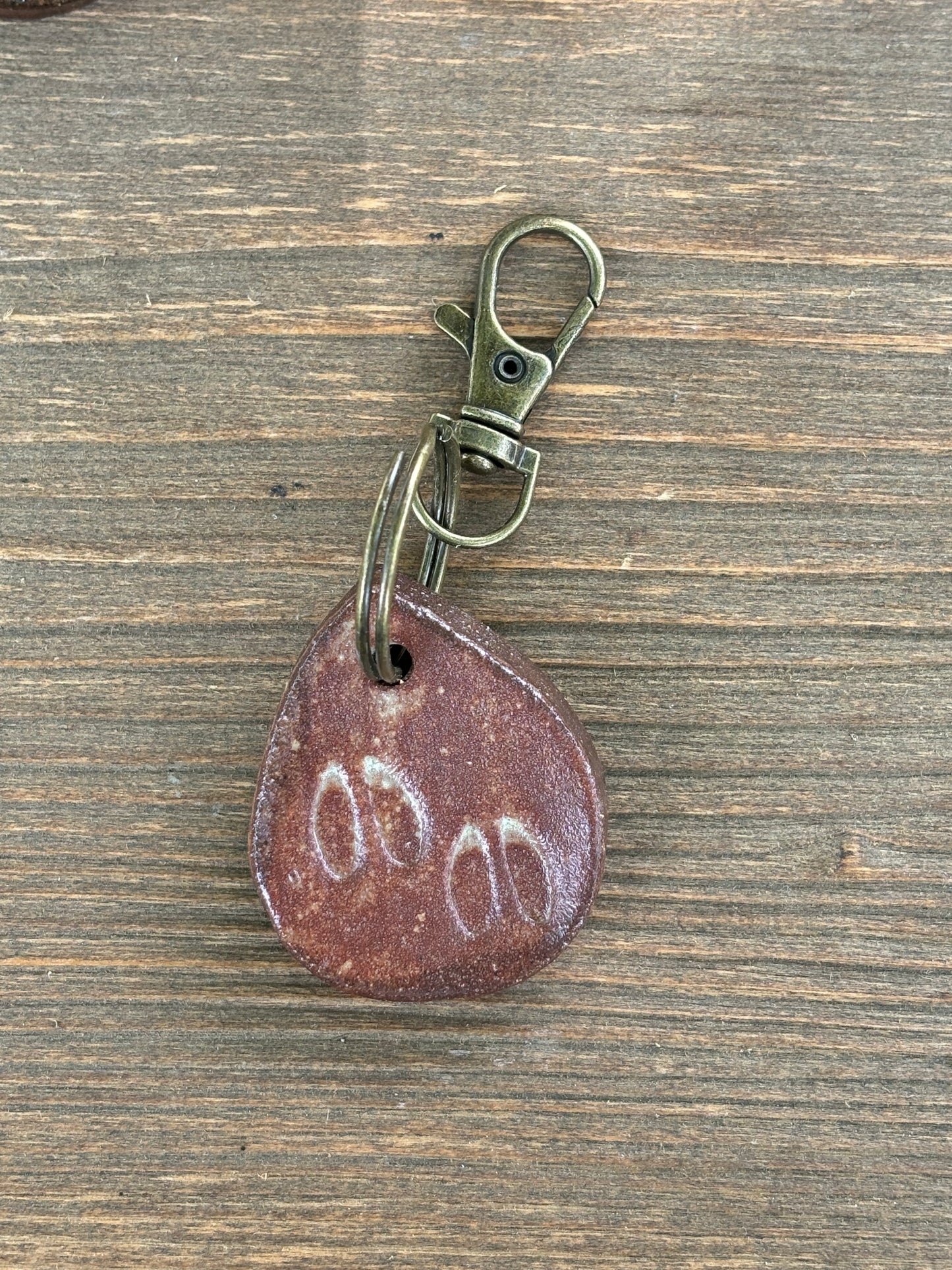 Buck Track Deer Print Bag Tag/ Keychain Bling