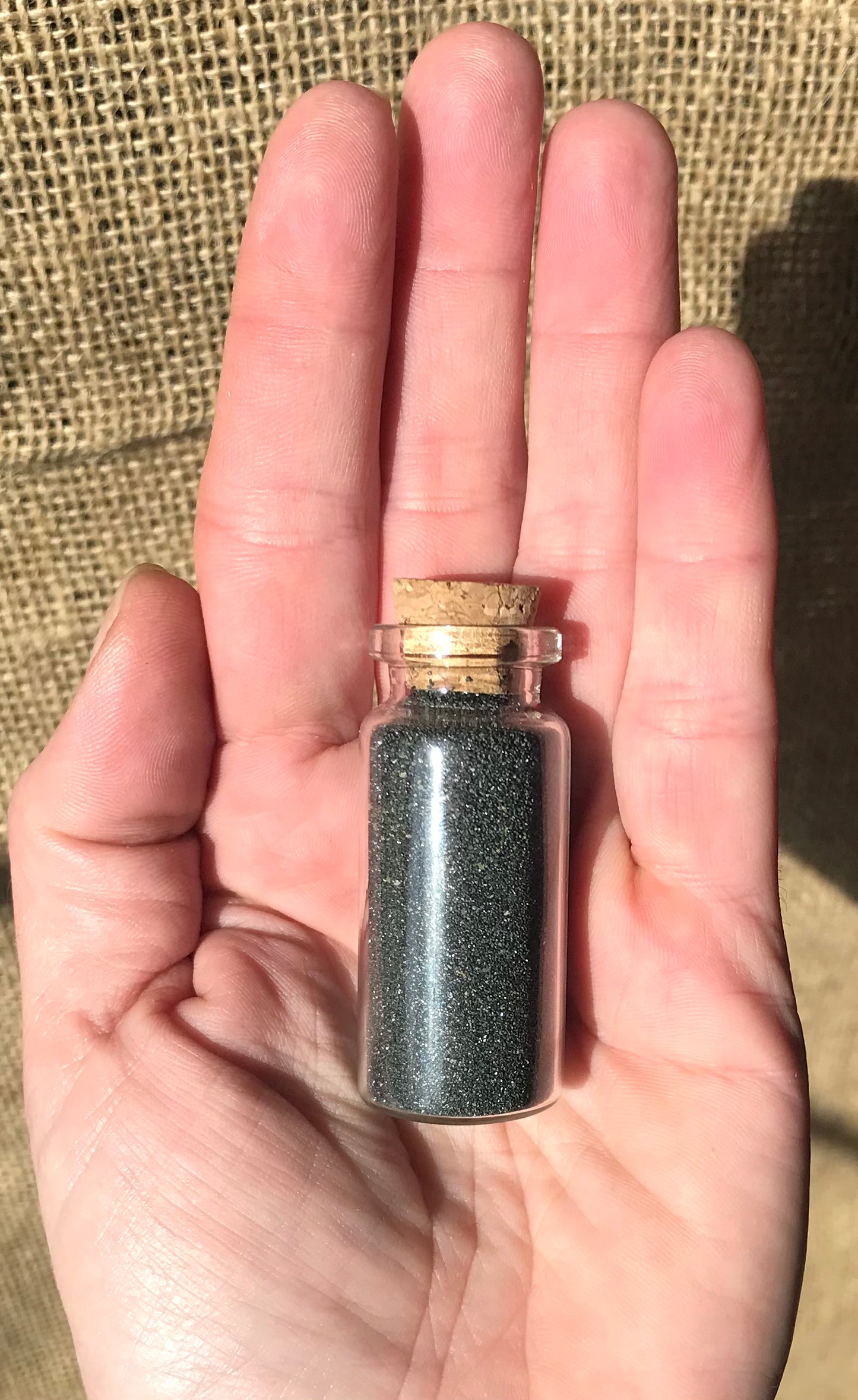 36 gram Glass Vial Natural Vermont Magnetite ~ Stockbridge VT