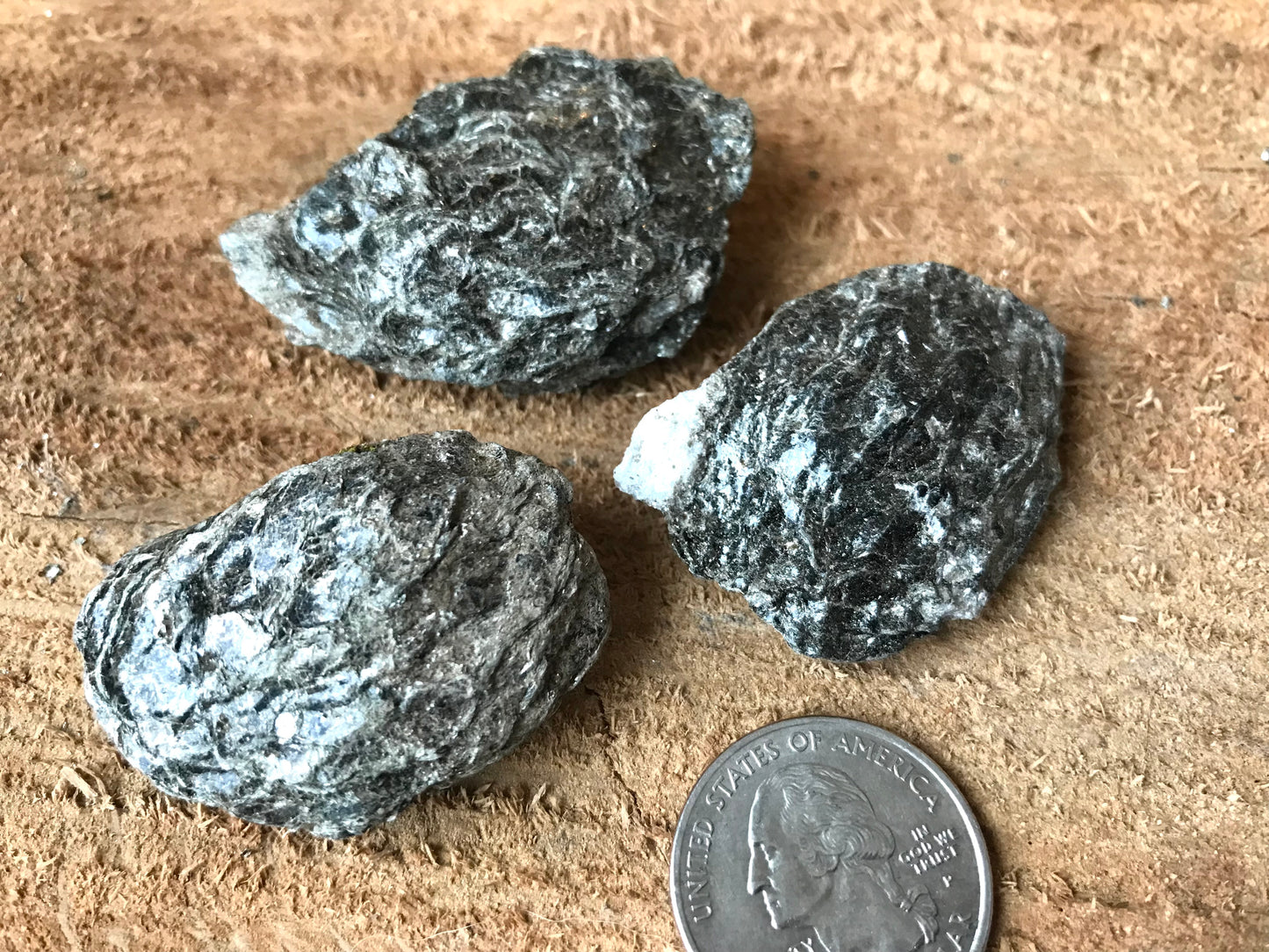 2.5 oz Natural Vermont Mica Nodules ~ “ Vermonts Own Birthing Stones” ~ Sourced in Bethel VT