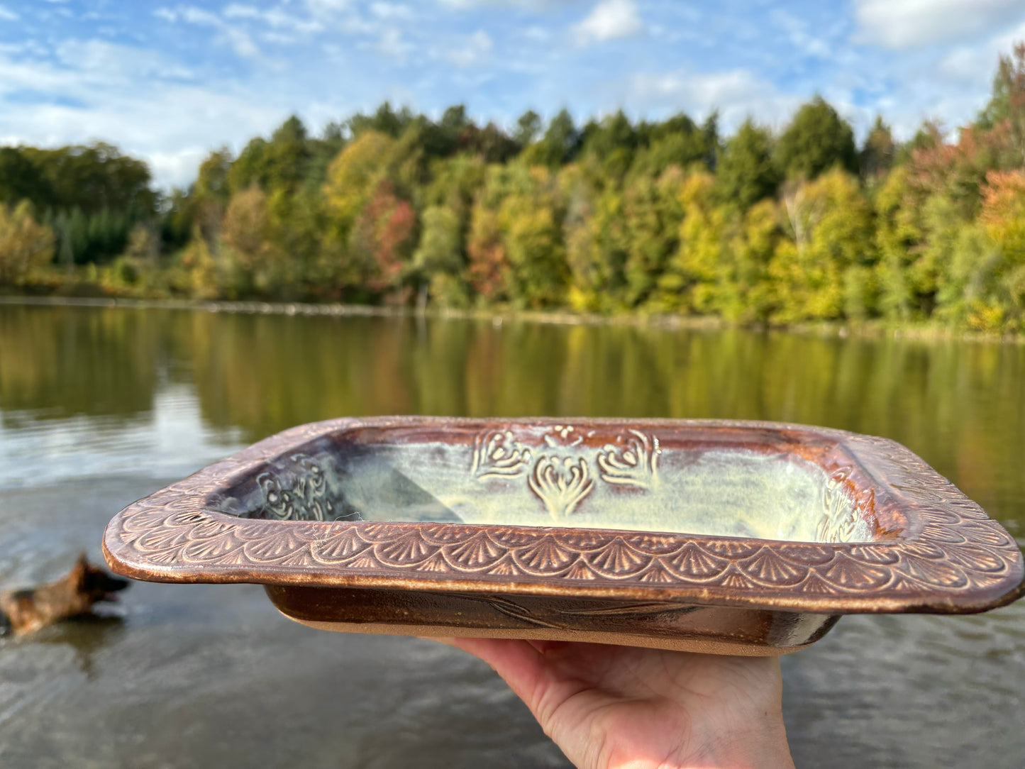 Rustic Native Mandala Bread Baking & Meatloaf Pan ~ Birch & Brown