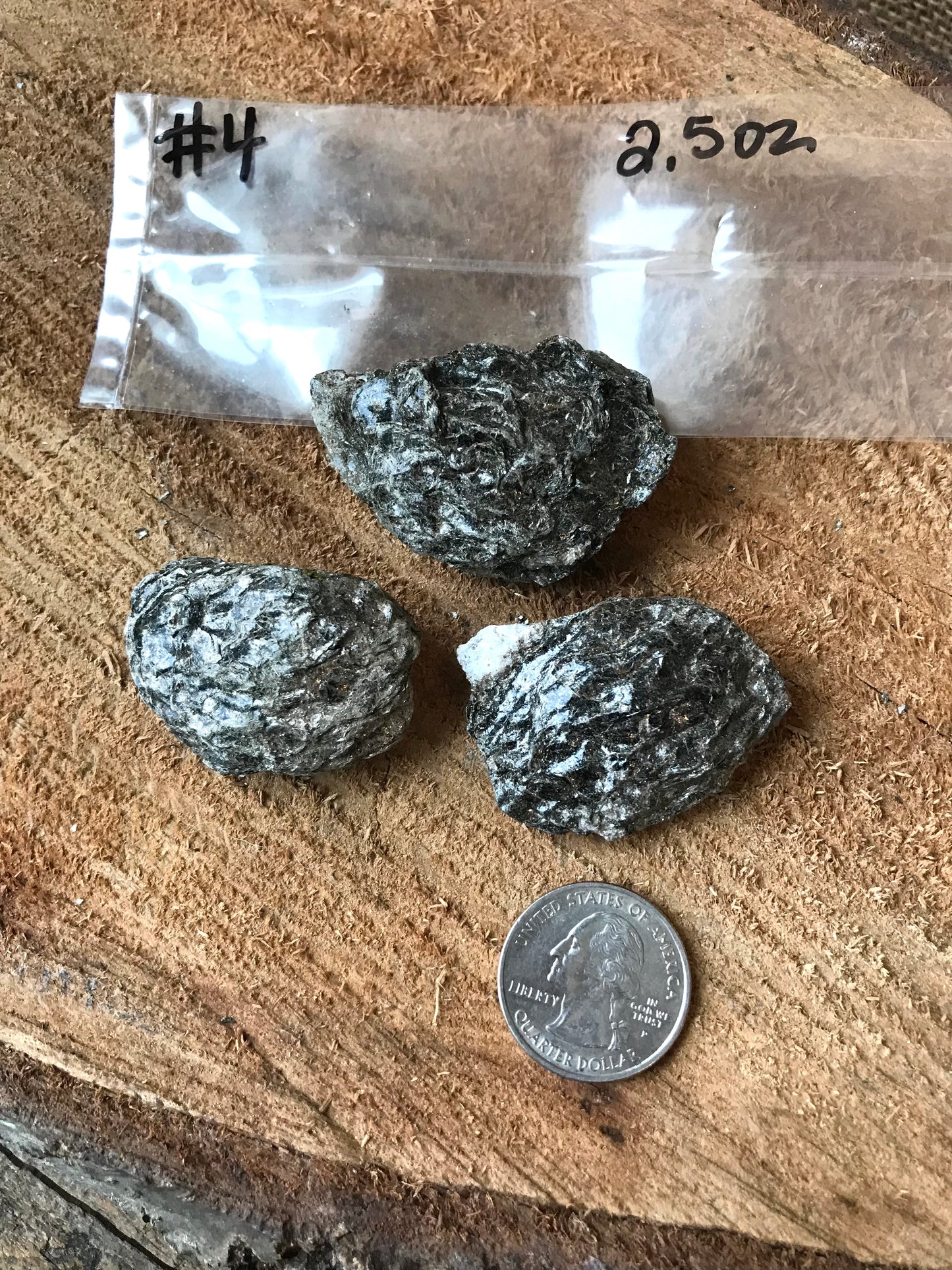 2.5 oz Natural Vermont Mica Nodules ~ “ Vermonts Own Birthing Stones” ~ Sourced in Bethel VT