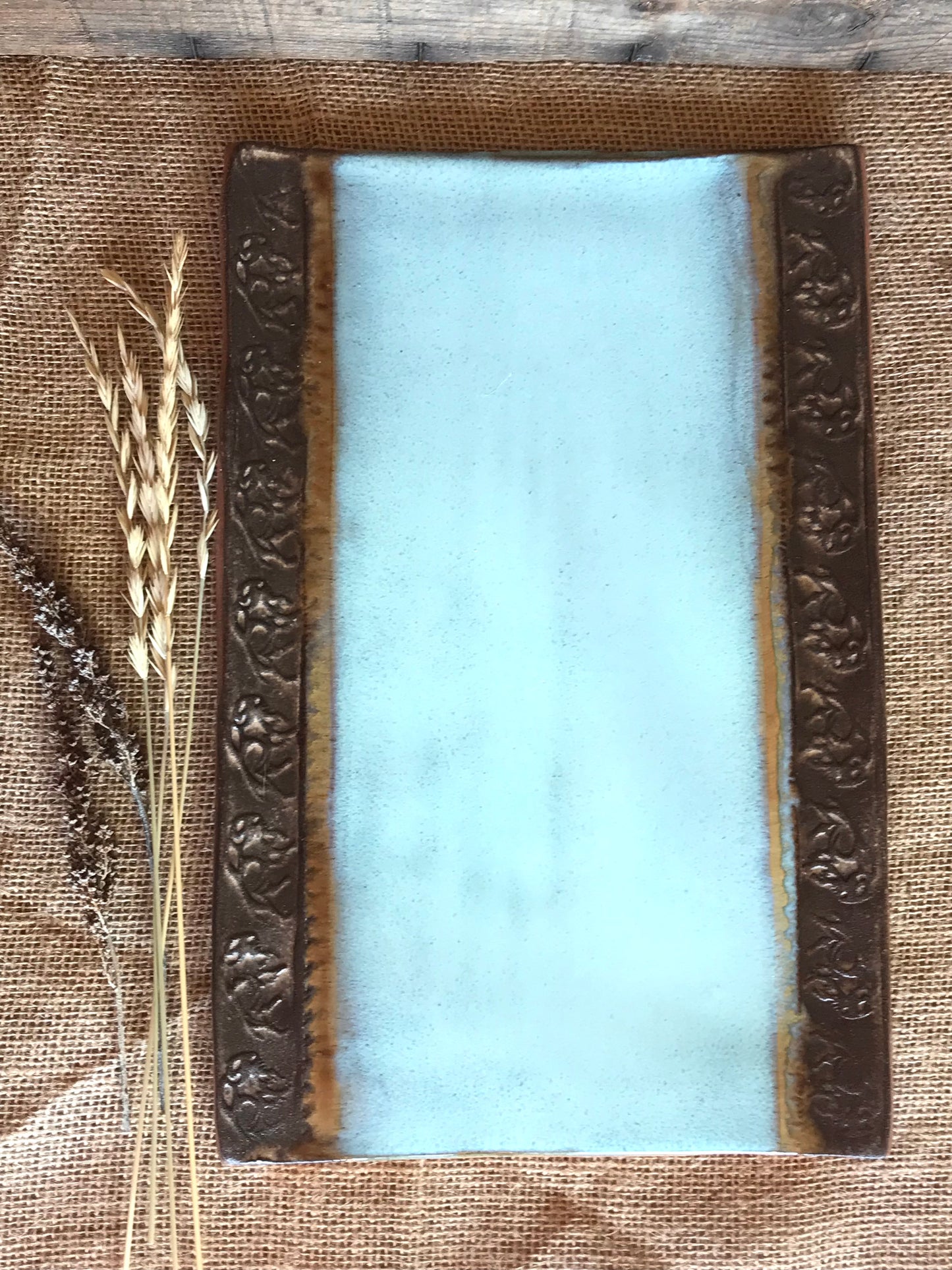 Rustic Wild Buffalo Serving Platter  ~ Turquoise & Brown ~ Appetizers & Cheese