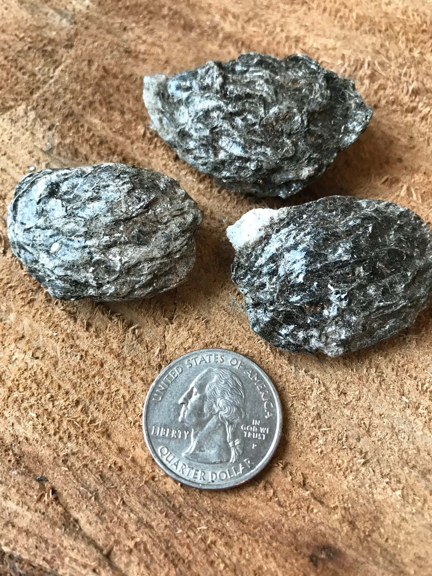 2.5 oz Natural Vermont Mica Nodules ~ “ Vermonts Own Birthing Stones” ~ Sourced in Bethel VT