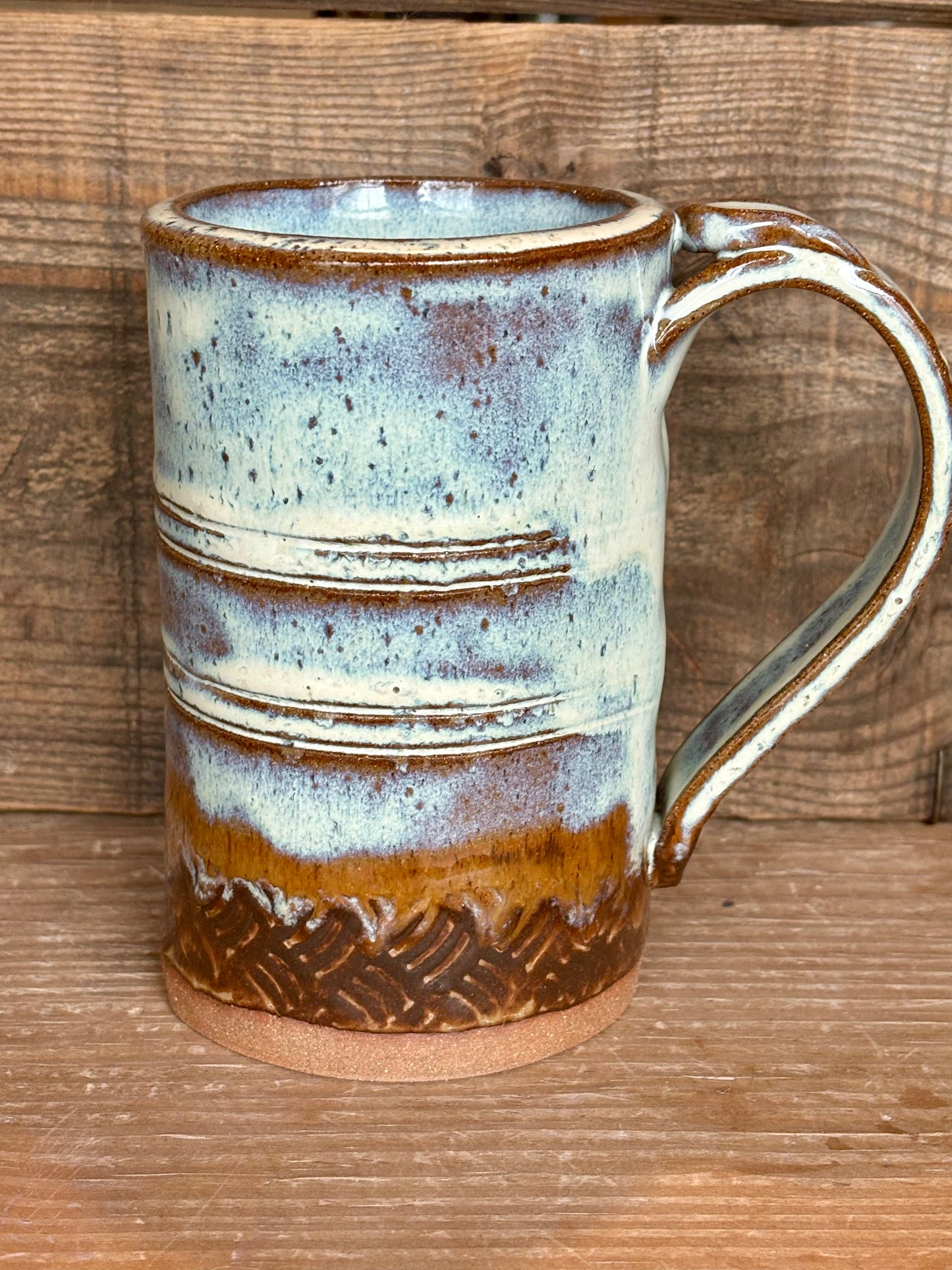 Vermont Love Mug ~ 14 oz~ Birch & Brown Glaze