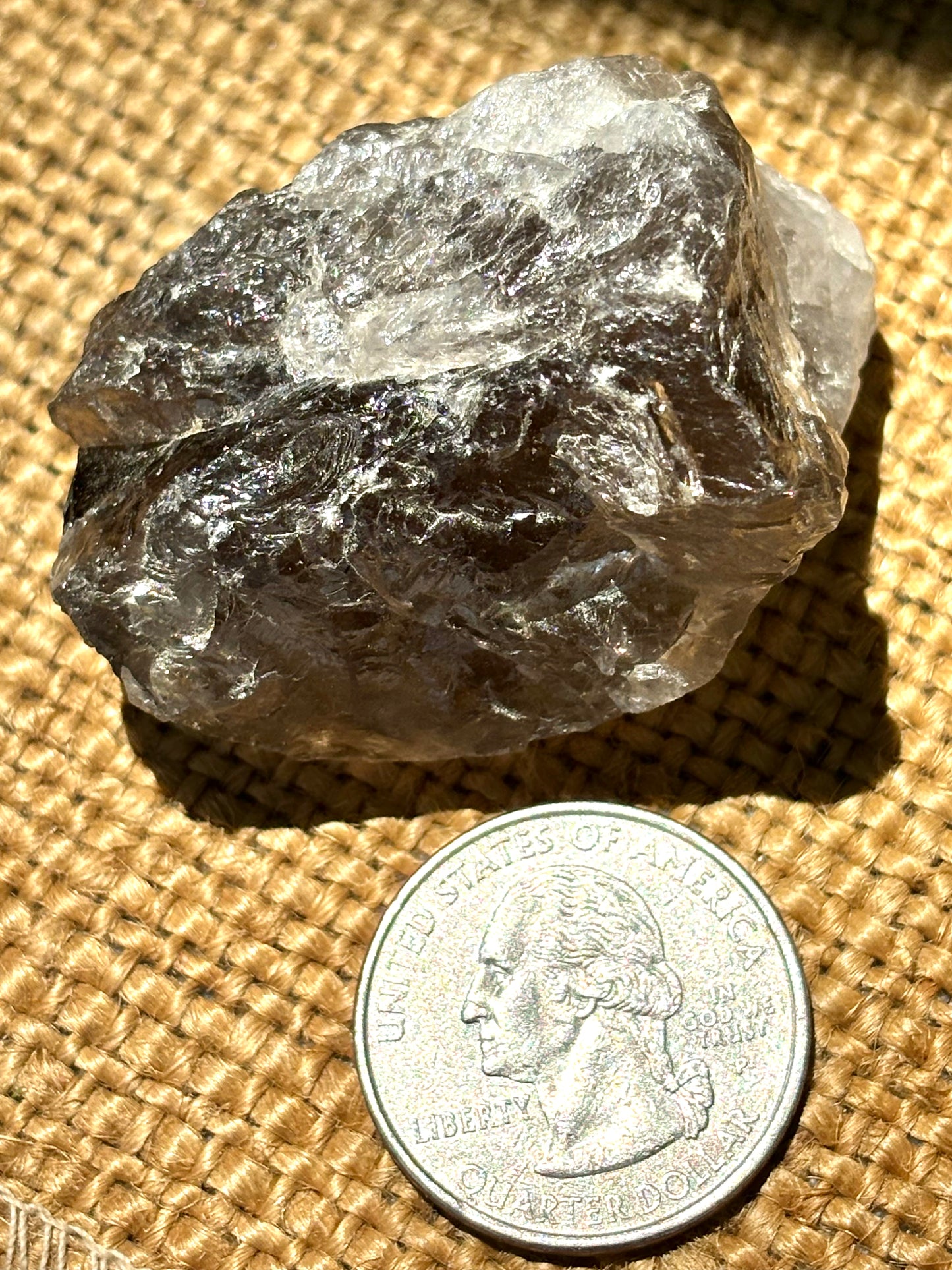 Natural Vermont Smokey Quartz Crystal ~ Sourced in Brookfield VT