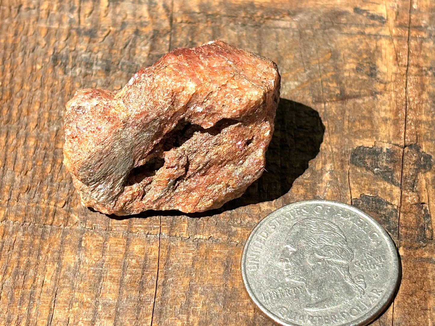 Natural Vermont Red Quartz Crystal ~ Sourced in Brookfield VT