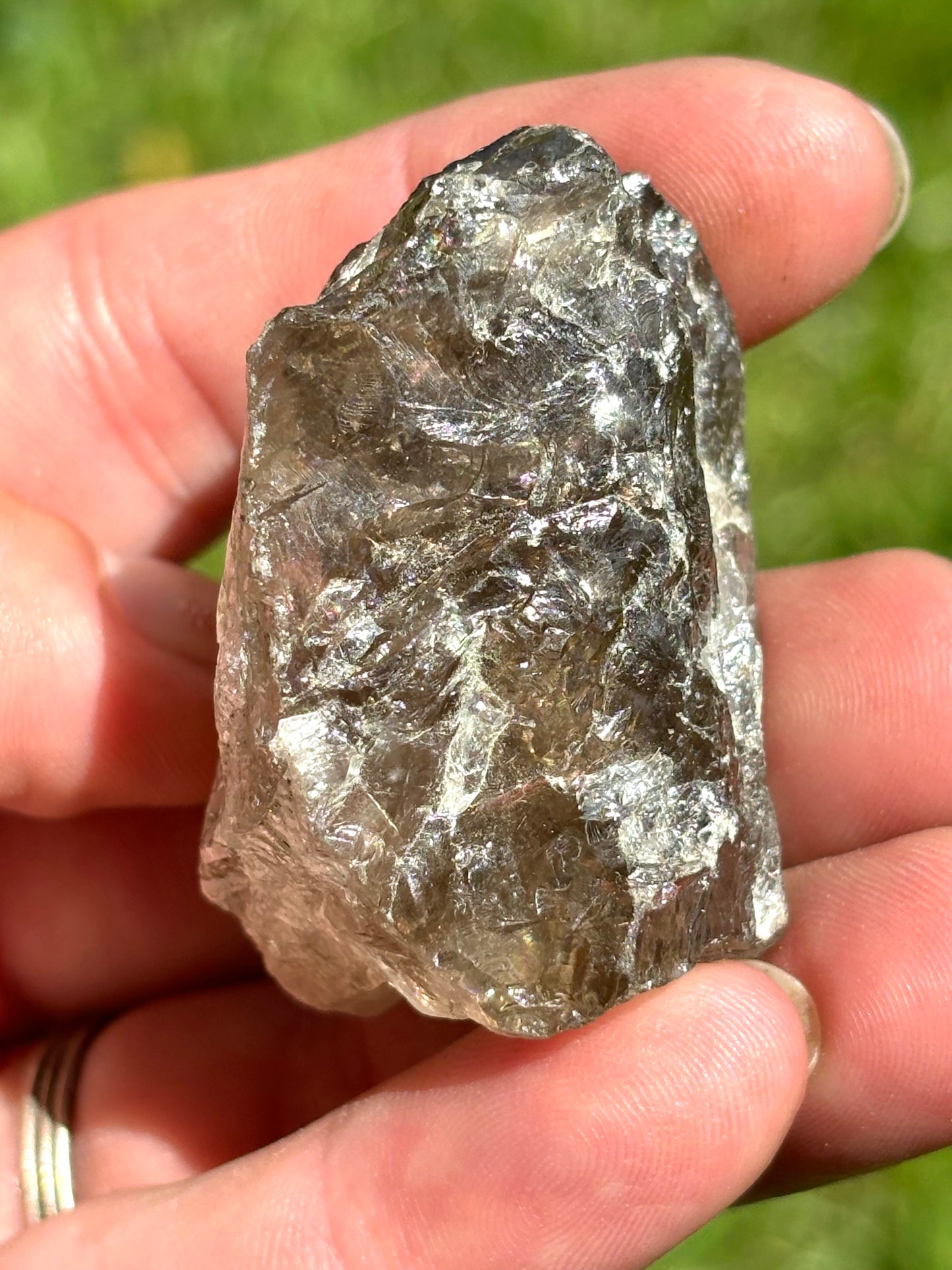 Natural Vermont Smokey Quartz Crystal ~ Sourced in Brookfield VT