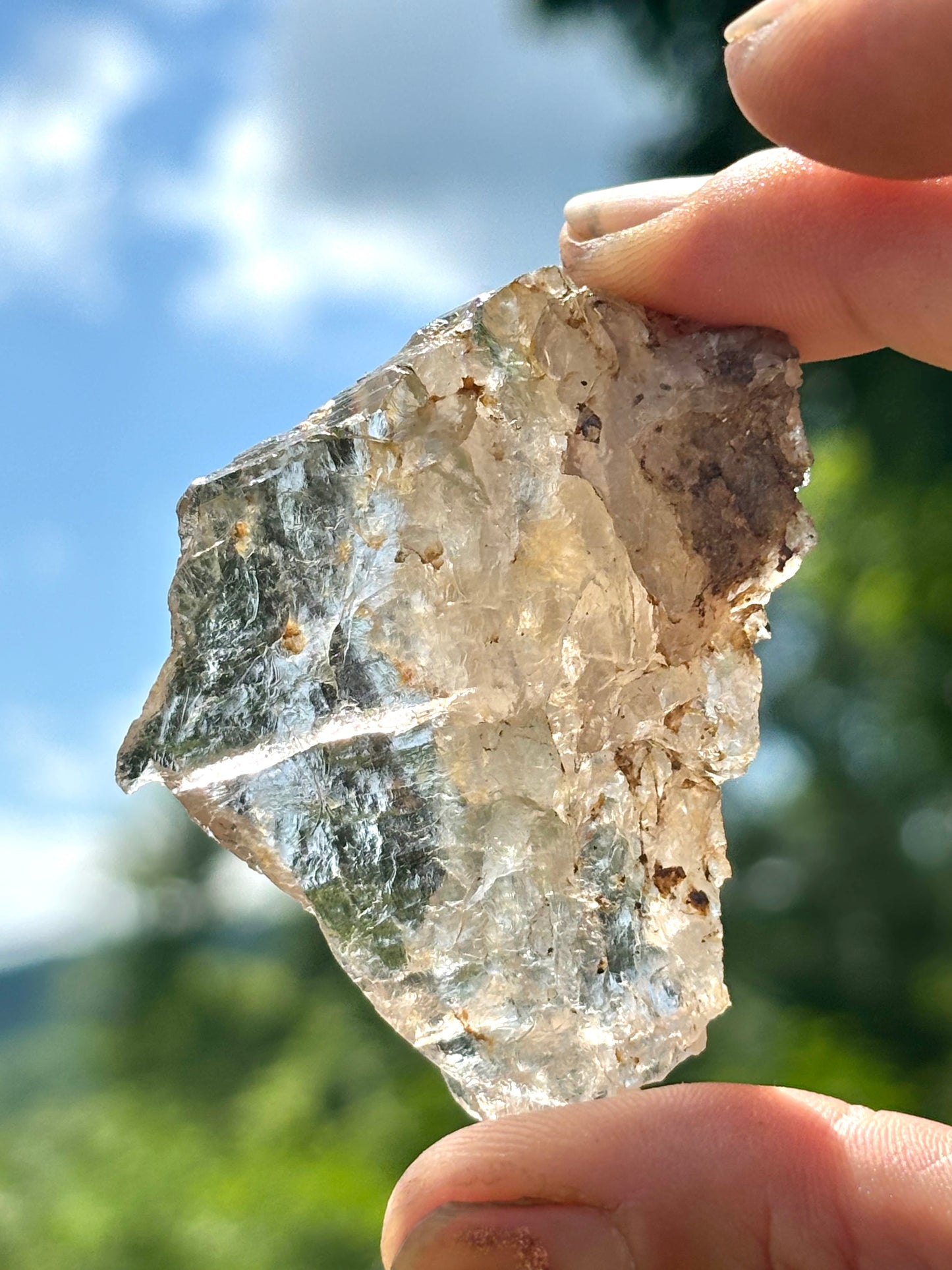 Natural Vermont Raw Quartz Crystal ~ Sourced in Brookfield VT