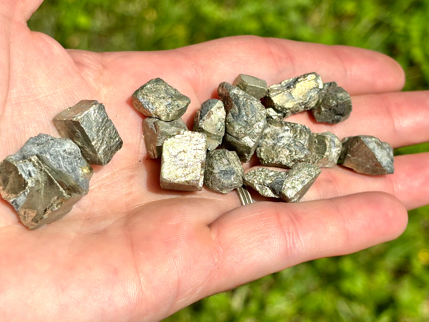 Natural Vermont Platinum Pyrite ~ 56 gram bag ~ Sourced in West Brookfield VT