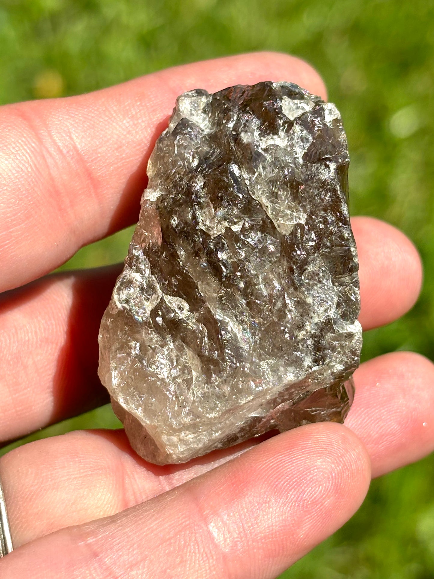 Natural Vermont Smokey Quartz Crystal ~ Sourced in Brookfield VT