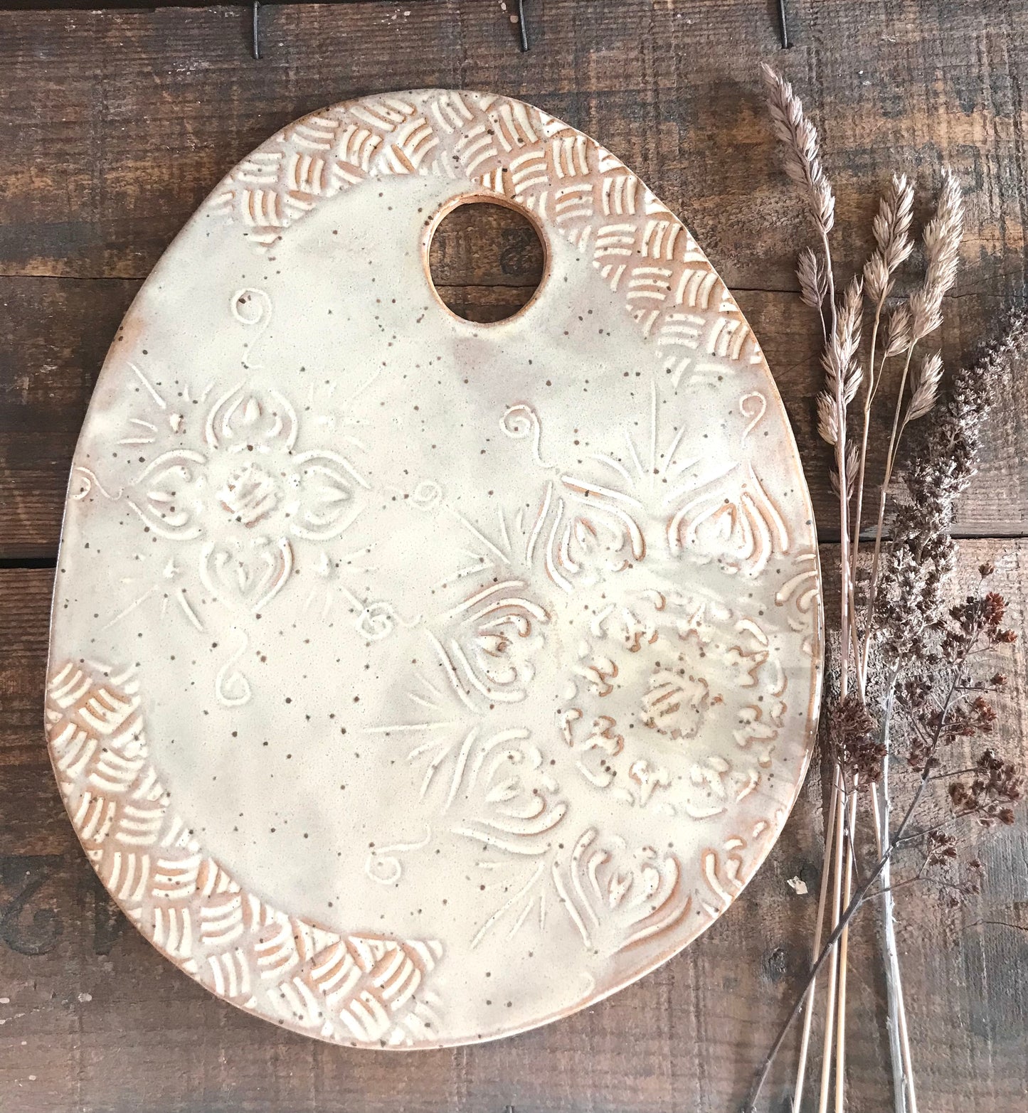 Rustic Cheeseboard ~ Cutting Board ~ Native Mandala