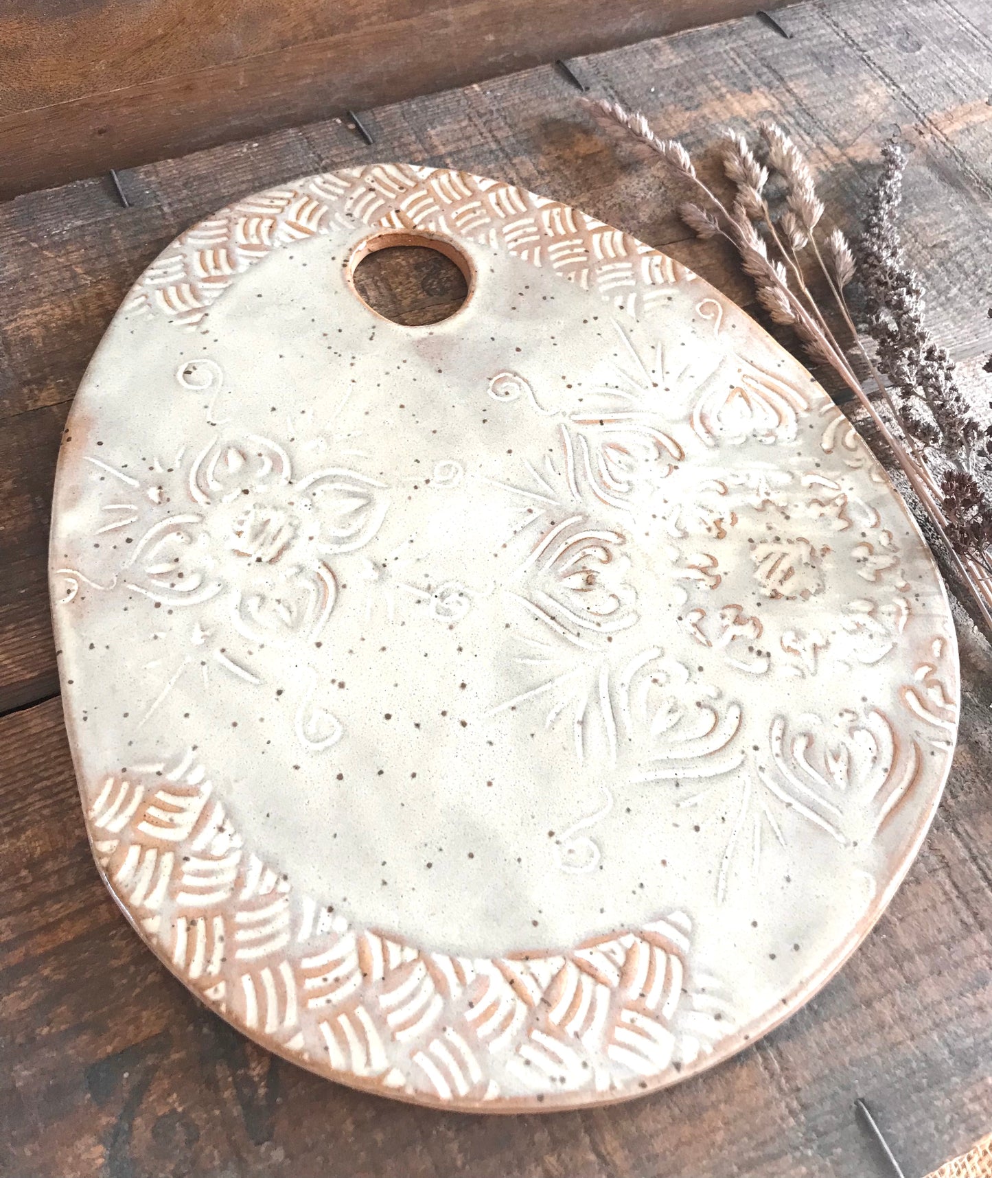 Rustic Cheeseboard ~ Cutting Board ~ Native Mandala