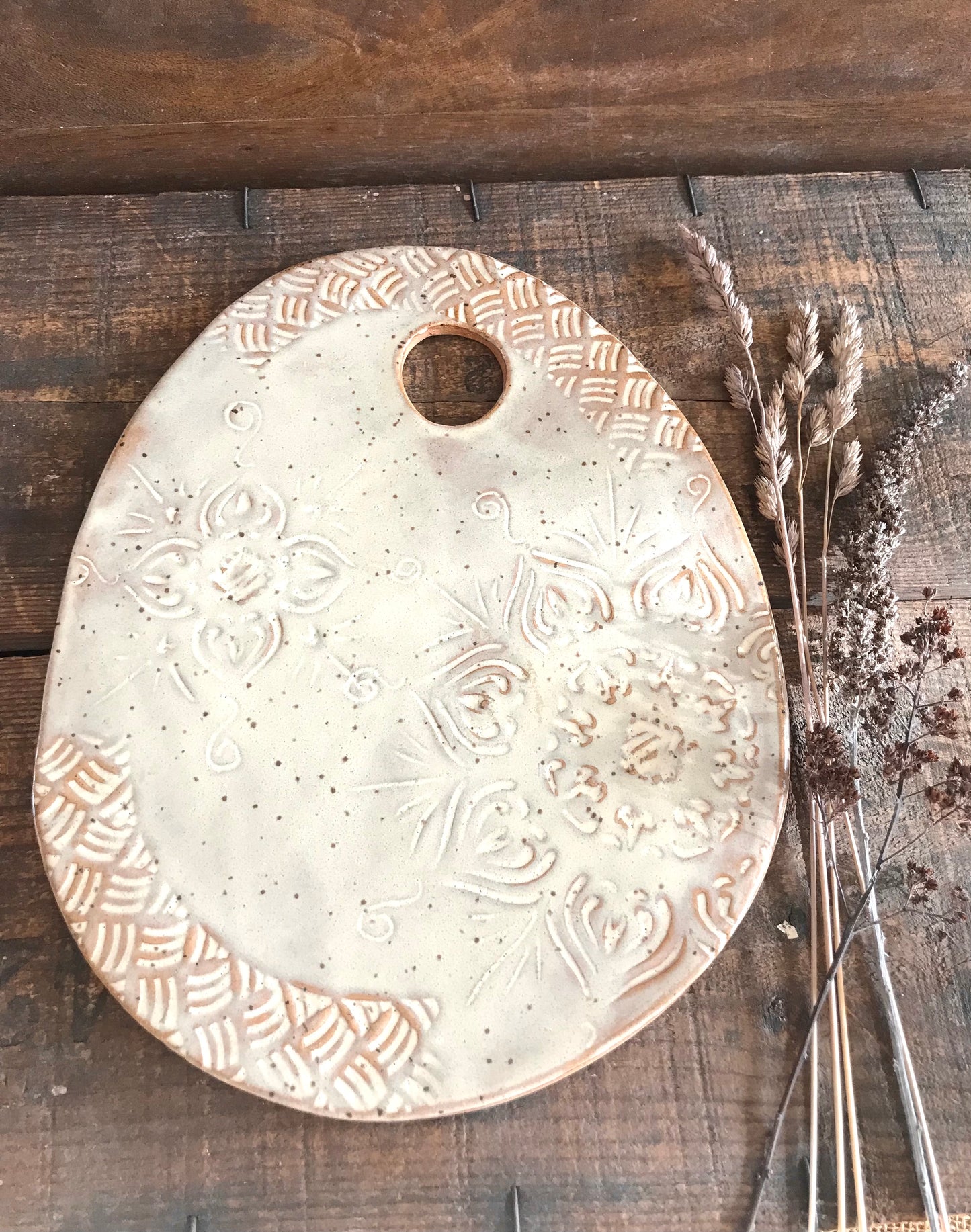 Rustic Cheeseboard ~ Cutting Board ~ Native Mandala