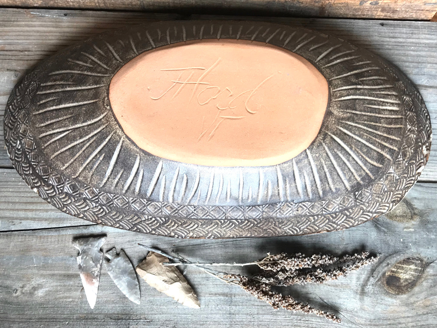 Rustic Basket Weave Oval Serving Bowl ~ 15.5”x 8” ~ 2.75” Depth~ Antique Birch & Brown